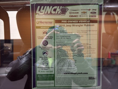 2018 Jeep Wrangler Unlimited Rubicon