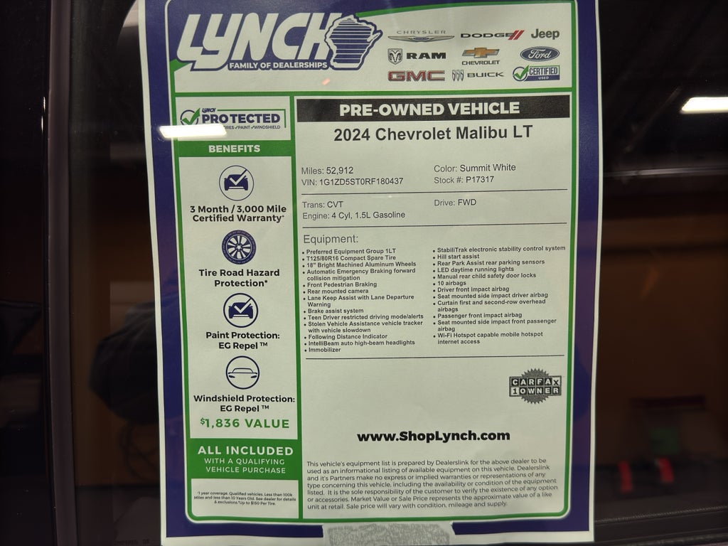 2024 Chevrolet Malibu 1LT