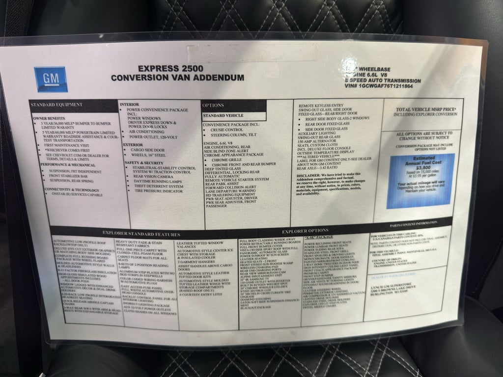 2026 Chevrolet Express Cargo WT