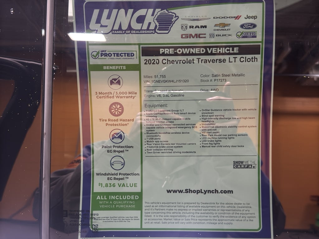 2020 Chevrolet Traverse LT Cloth