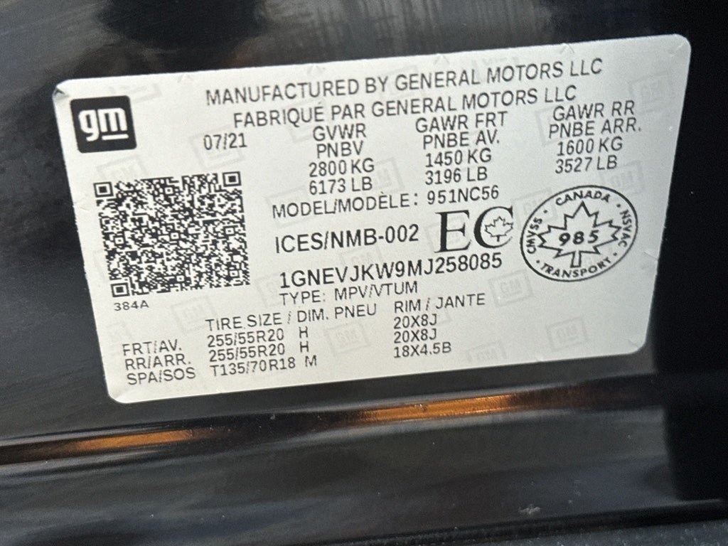 2021 Chevrolet Traverse RS