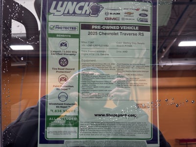 2025 Chevrolet Traverse RS