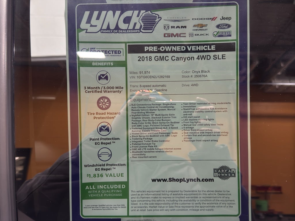 2018 GMC Canyon 4WD SLE