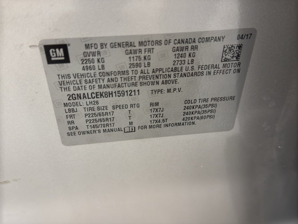 2017 Chevrolet Equinox LT