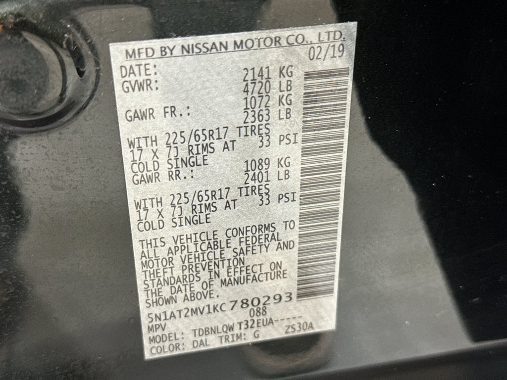 2019 Nissan Rogue SV