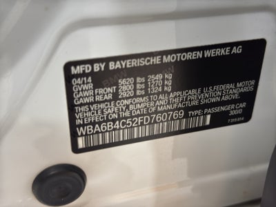 2015 BMW 6 Series 650i xDrive