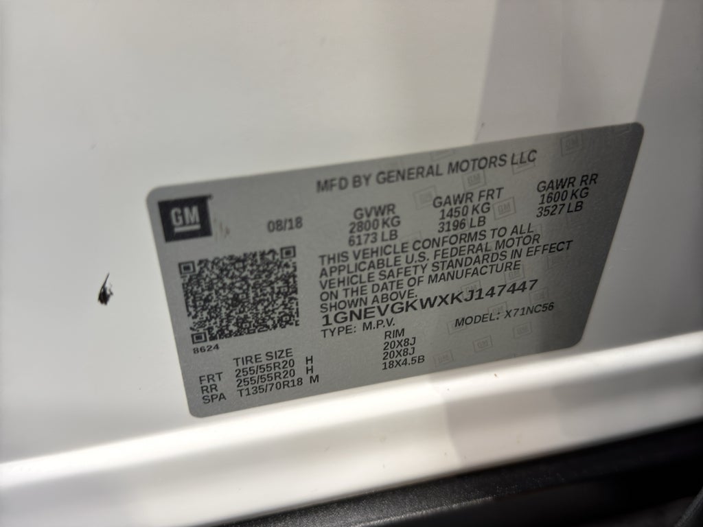 2019 Chevrolet Traverse LT Cloth