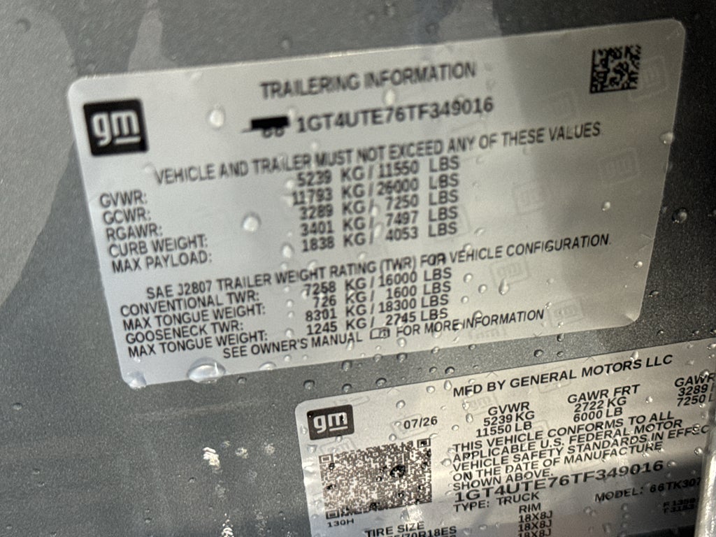 2026 GMC Sierra 3500 HD SLE
