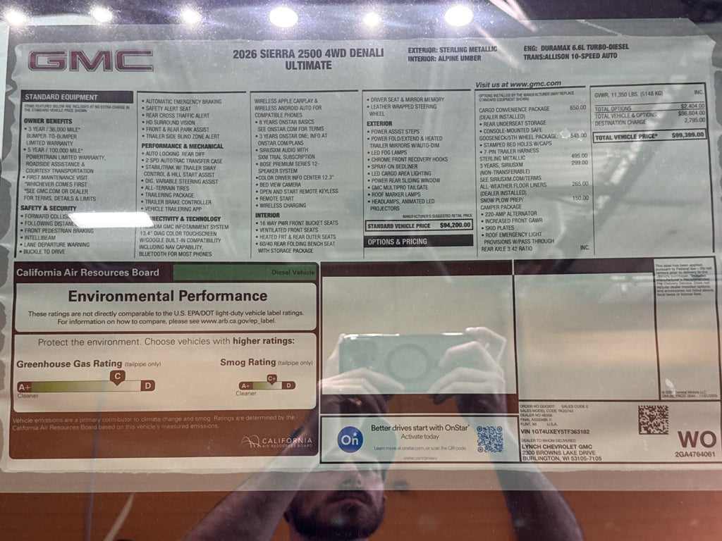 2026 GMC Sierra 2500 HD Denali Ultimate