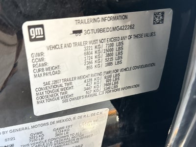 2021 GMC Sierra 1500 SLE