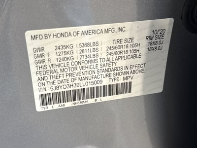 2020 Acura MDX BASE