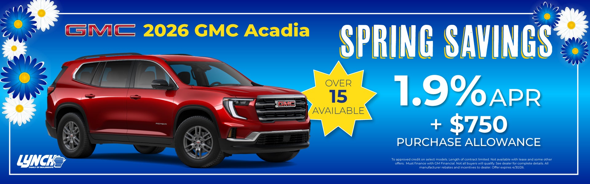 GMC Acadia savings at lynch west bend