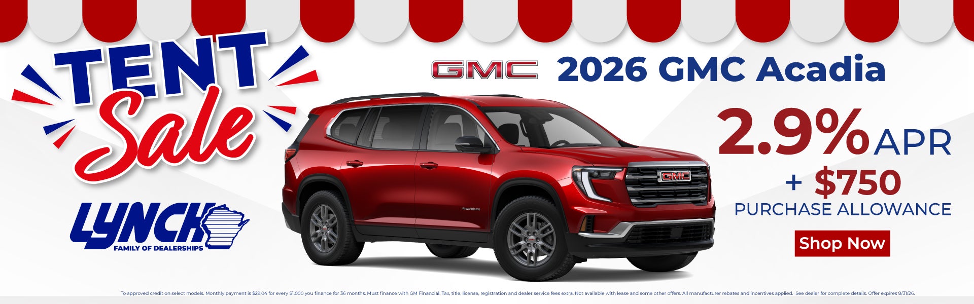 2026 GMC Acadia offer