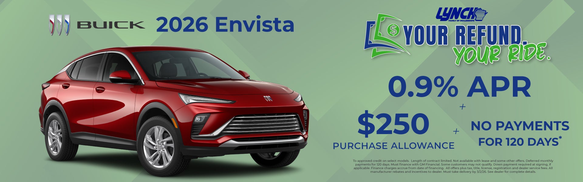 buick enclave at lynch west bend. your refund your ride