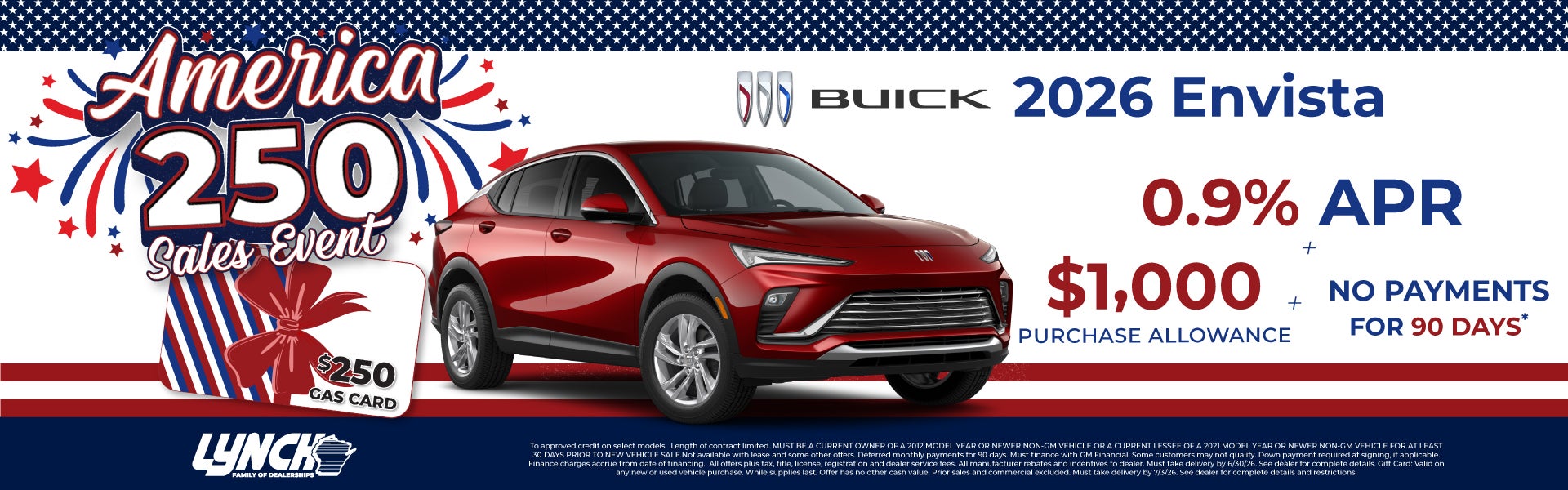 Buick envista offer at Lynch West Bend