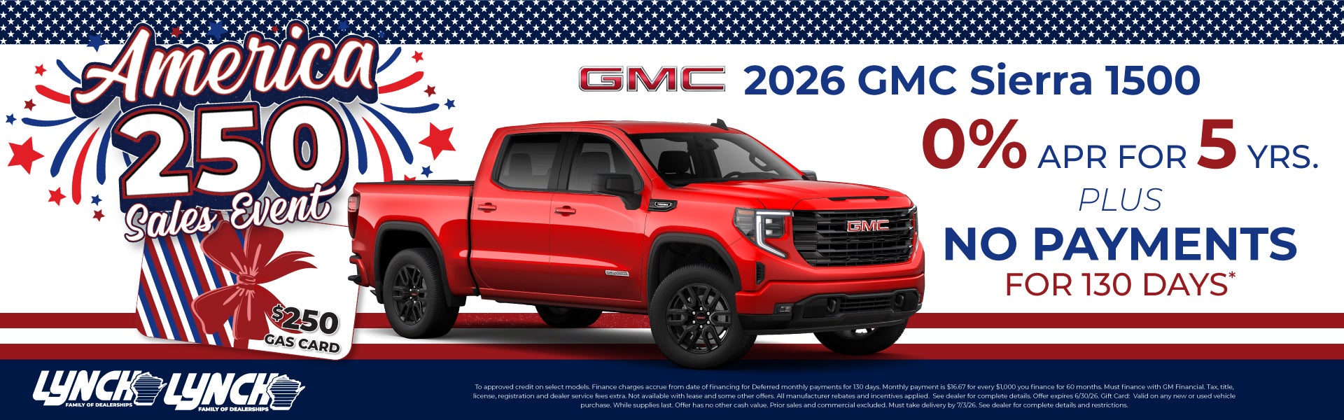 GMC sierra offer at Lynch West Bend