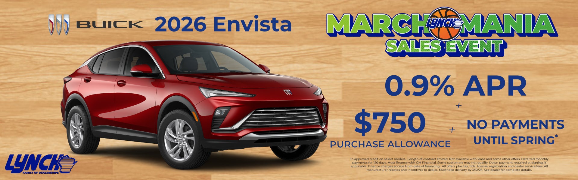 Envista savings at lynch buick gmc west bend