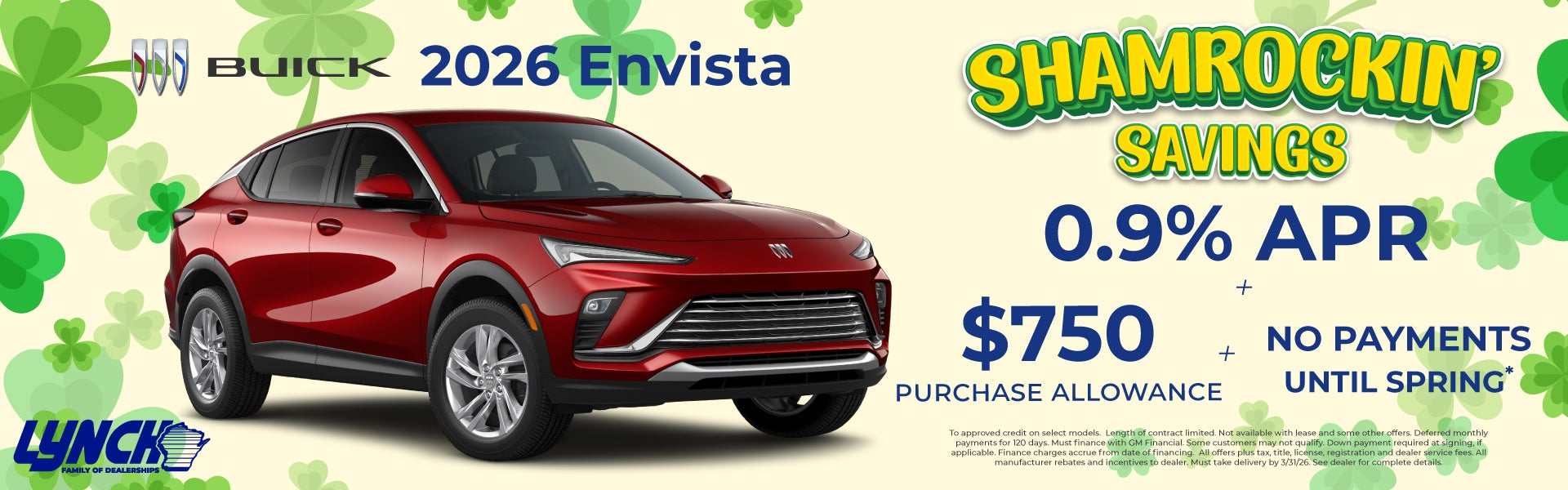 Envista savings at lynch buick gmc west bend