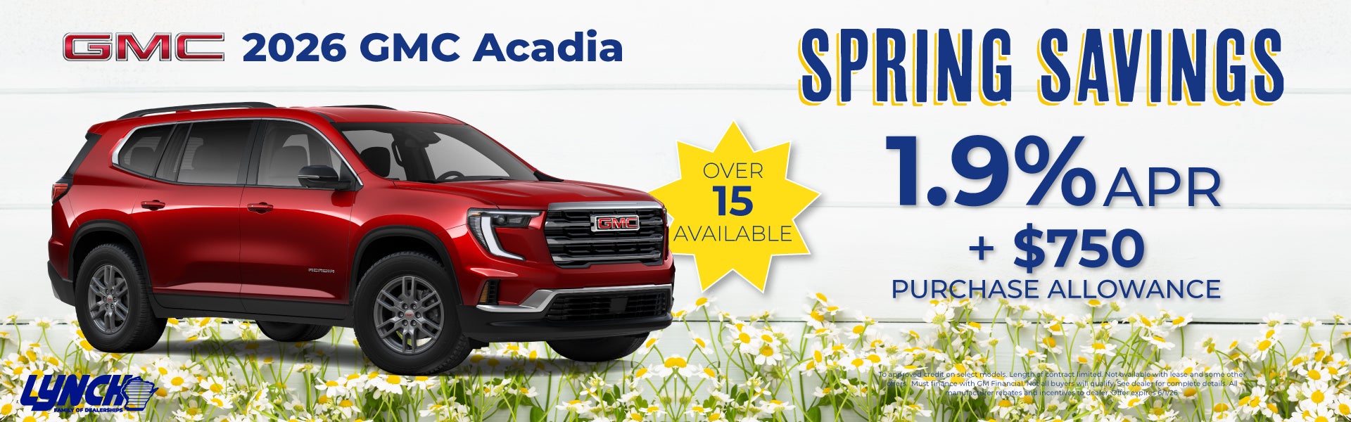 Lynch GMC Acadia Offer