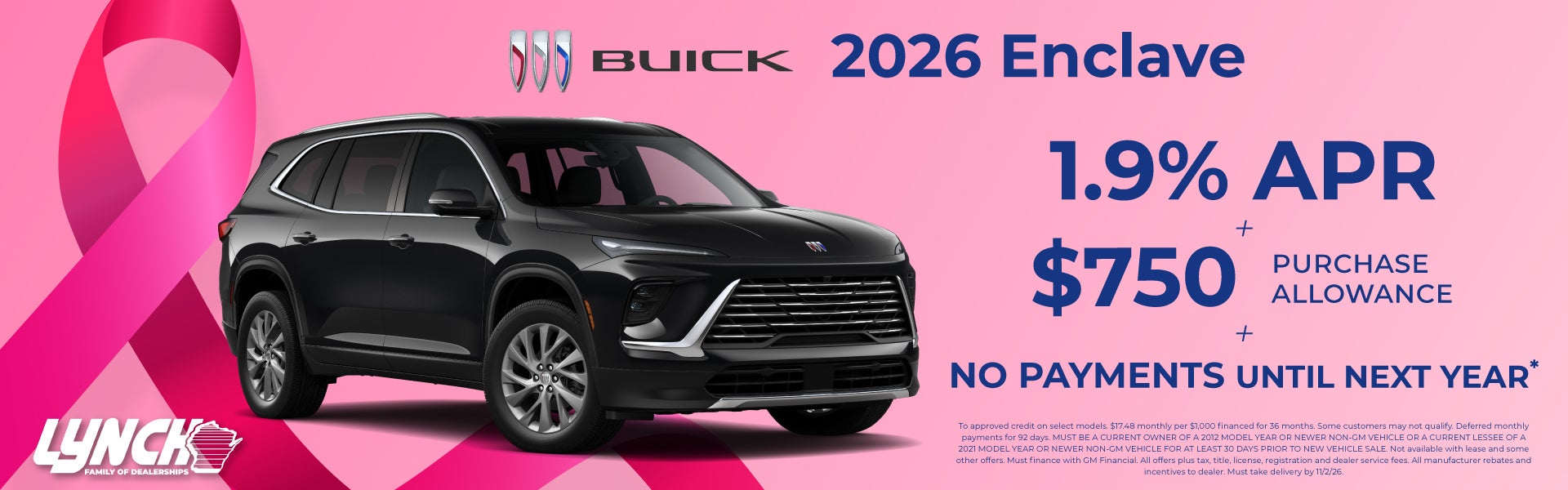 Lynch Buick GMC enclave offer