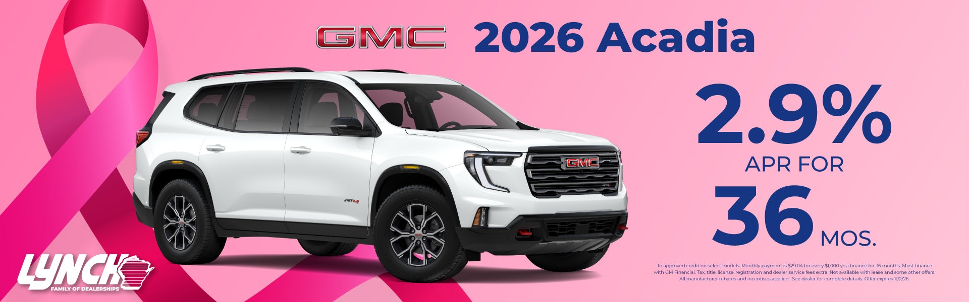 Lynch Buick GMC west bend acadia offer