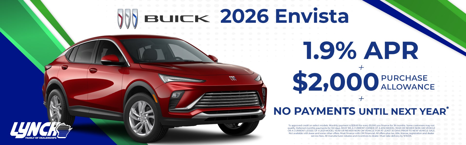 Lynch West Bend Buick Envista offer